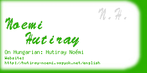noemi hutiray business card